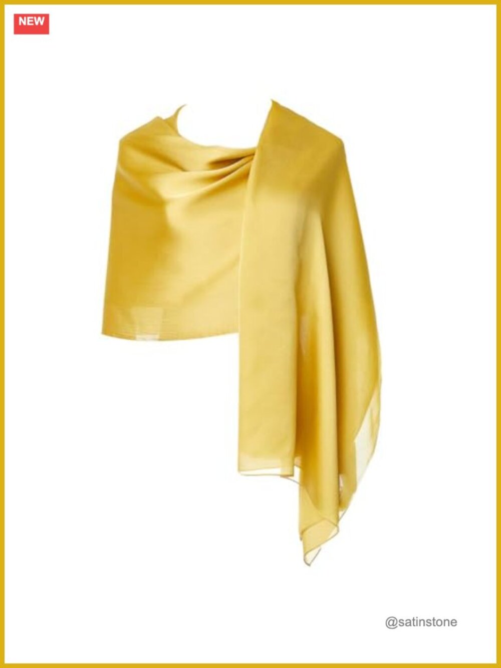 100% Silk Long Lightweight Women's Fashion Scarf Wrap